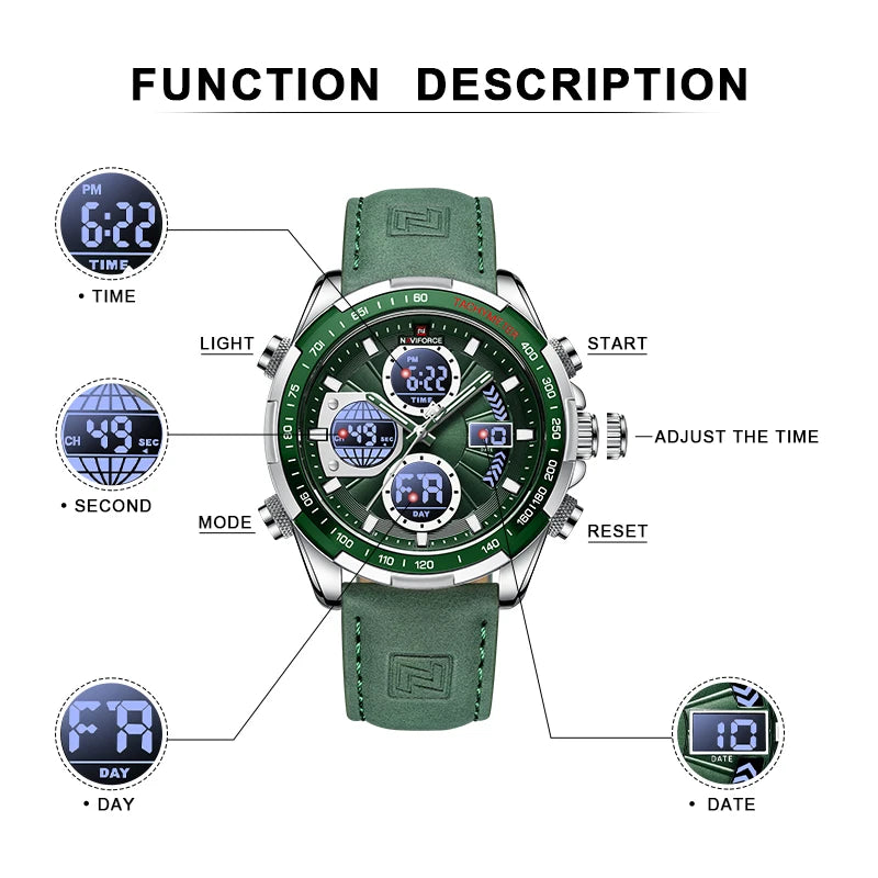 NAVIFORCE Men's Luxury Sports Watch