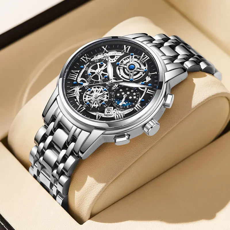 LIGE Fancy Stainless Steel Mens Watch