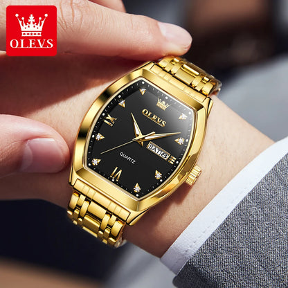 OLEVS Luxury Tonneau Men's Watch