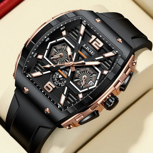 LIGE Men's Luxury Sports Watch