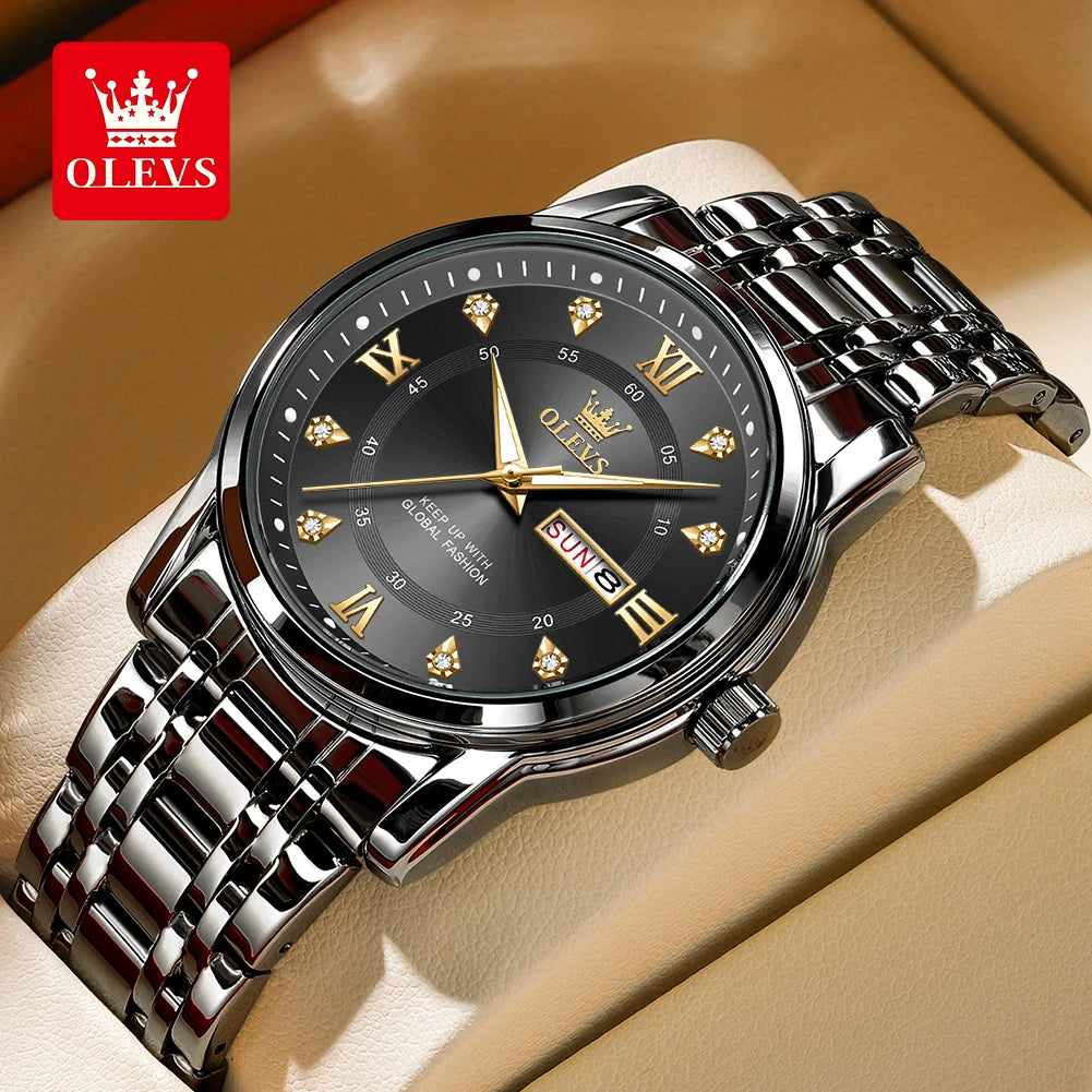 OELVS Top Brand Luxury Mens Watch