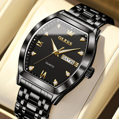 OLEVS Luxury Tonneau Men's Watch