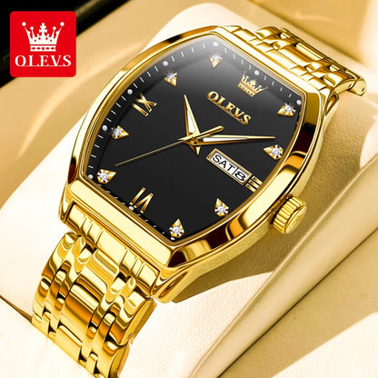 OLEVS Luxury Tonneau Men's Watch