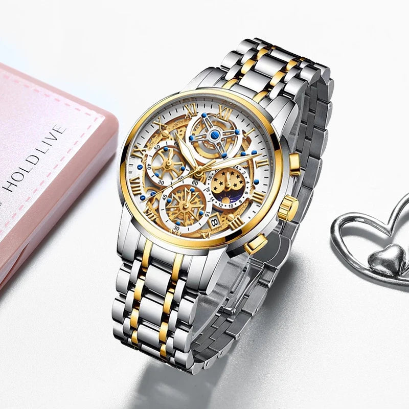 LIGE Womens Luxury Fashion Watch