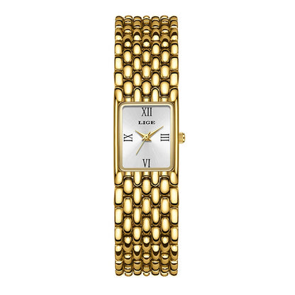 LIGE Square Luxury Womens Watch