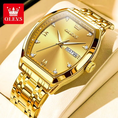 OLEVS Luxury Tonneau Men's Watch