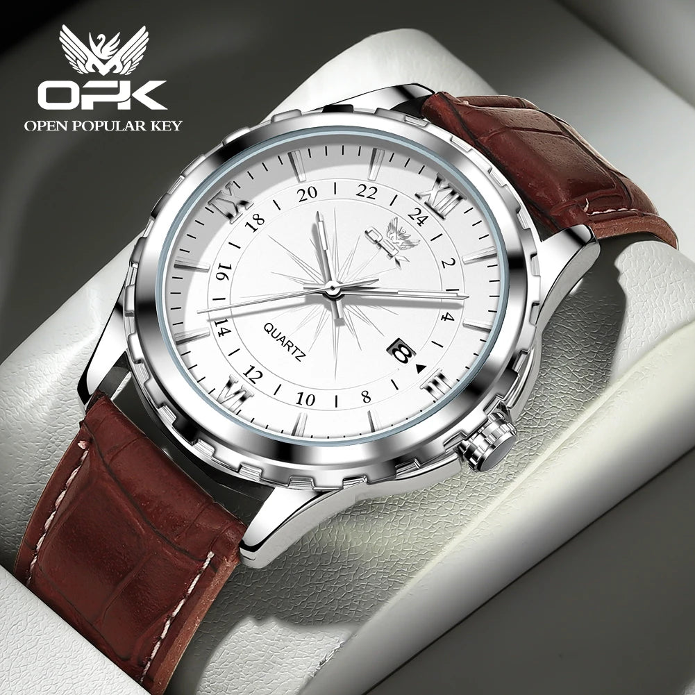 OPK Men's Dual Calendar Quartz Watch