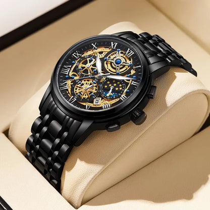 LIGE Fancy Stainless Steel Mens Watch