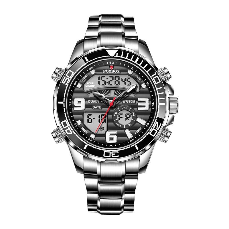 LIGE Luxury Digital Men's Sport Quartz Watch