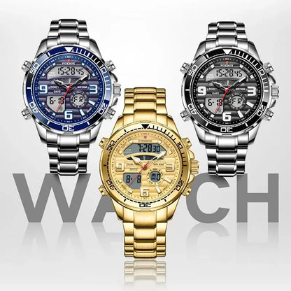 LIGE Luxury Digital Men's Sport Quartz Watch