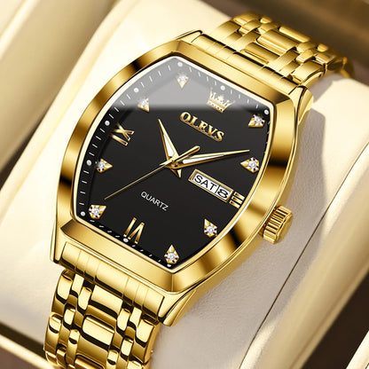 OLEVS Luxury Tonneau Men's Watch