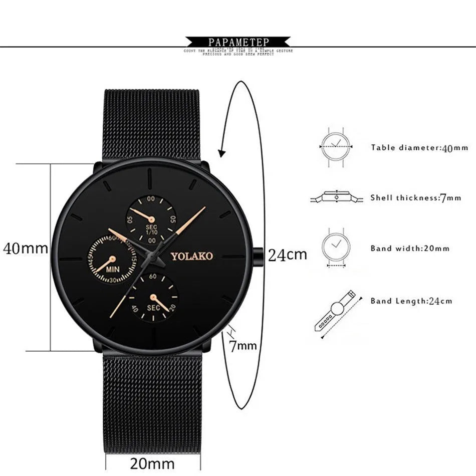 Men's Fashion Ultra-Thin Quartz Watch