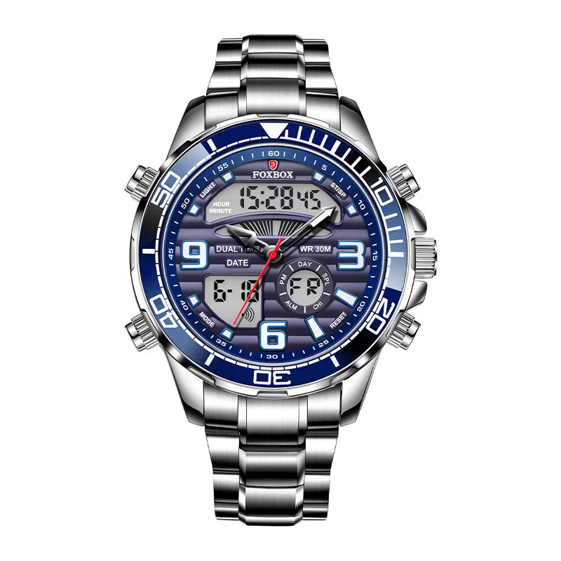 LIGE Luxury Digital Men's Sport Quartz Watch